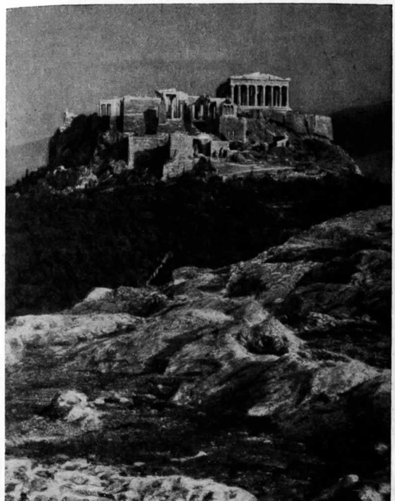Акрополь в Афинах. V в. до н. э. Общий вид