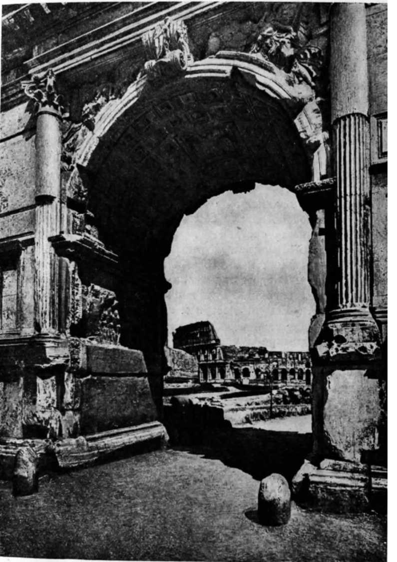 Арка Тита в Риме. 91 г. н. э.