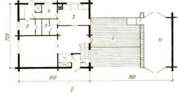 Двухэтажный четырехкомнатный дом — типовой проект 184-214-5 (жилая площадь 68,7 м2, общая — 98,8м2)