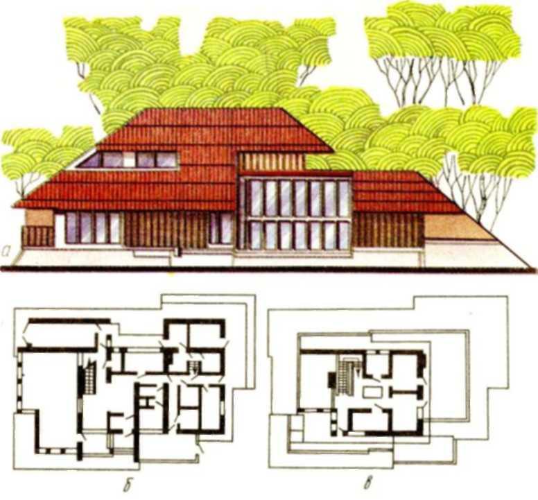 Проект дома для сел Латвийской ССР — конкурсное предложение