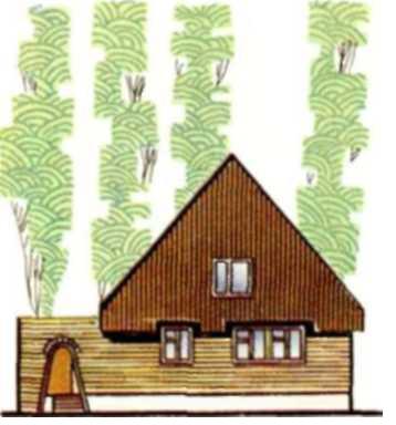 Одноквартирный четырехкомнатный мансардный брусчатый дом в пос. Северный Истринскою района Московской области (жилая площадь 44 м2, общая — 75,7 м2)